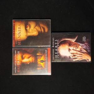 Anthony Hopkins DVD's 3 Hannibal, hearts in Atlantis, and red dragon used vg con